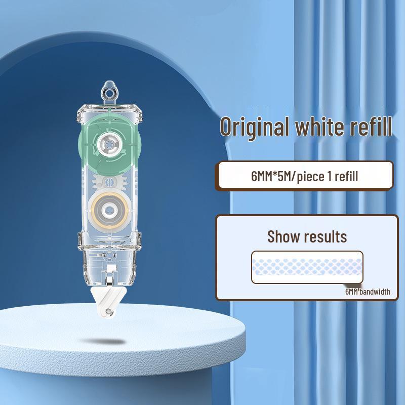 Press-on Dot Glue: Longli Correction Tape Style, Double-Sided Cute Small Strong Glue Stick.