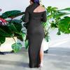 Damen Sexy Farbe Rollkragen Sexy Schlitz Temperament Kleid