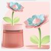 Large Capacity USB Humidifier Flower Shape Dual Spray Low Noise Auto Off Air Humidifier Essential Oil Diffuser with Light