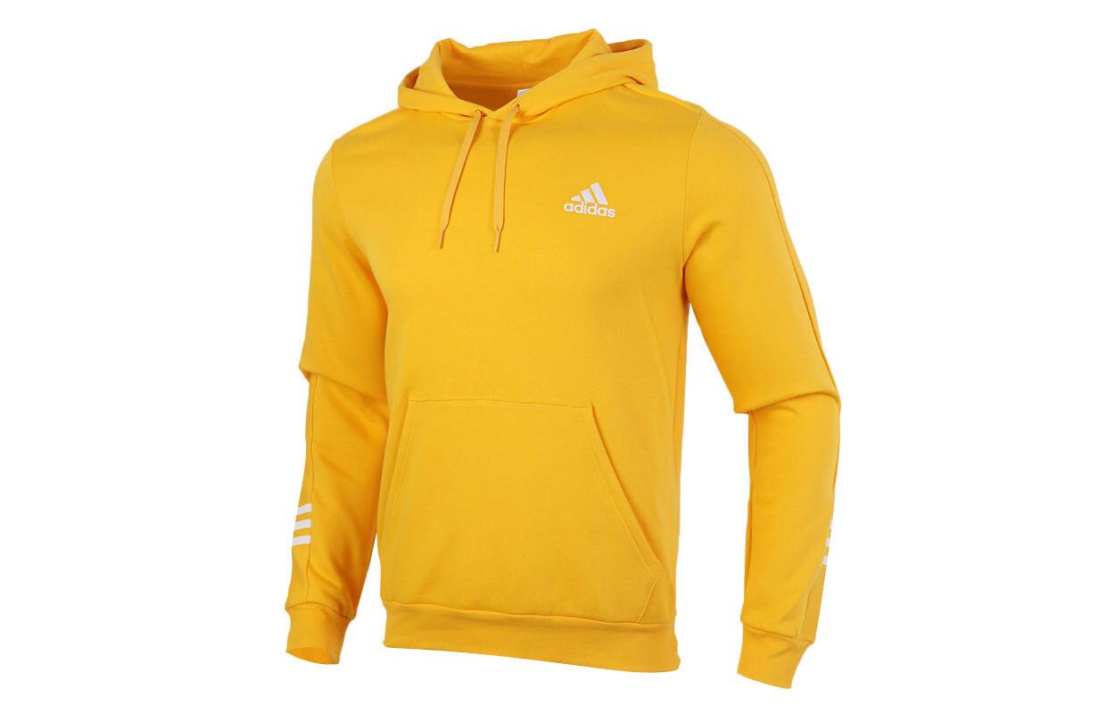 Adidas Sweatshirts Men s Yellow Hooded Moderate Regular GD5441 L
