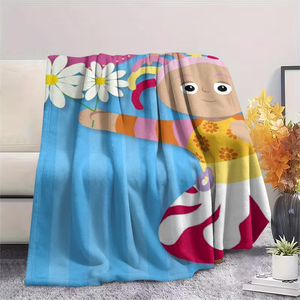 In The Night Garden Print Flannel Blanket, High Quality Comfortable for All Seasons, Home Decor, Warmth and Comfort, Perfect for Christmas Gifts45