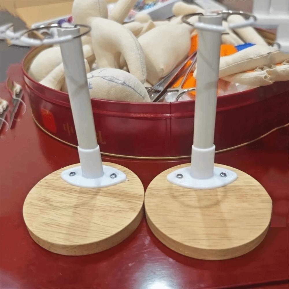 Holzbasis Puppen-Display-Halter Kunststoff-Stütze Ständer Neu Puppenständer Organizer Halterung