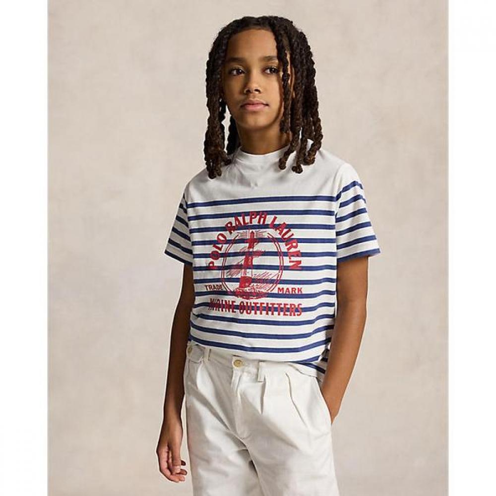 

Polo Ralph Lauren Boys 8 18 Cotton Jersey Graphic Tee Cwpotshy8021274100 XL