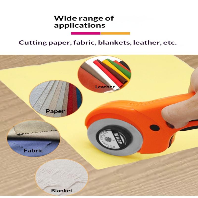 3/5/15Pcs 45Mm Rotary Cutter Blades Sharp And Durable Blades With Clear Scale For Quilting Sewing Crafting And Fabric Leather Cu