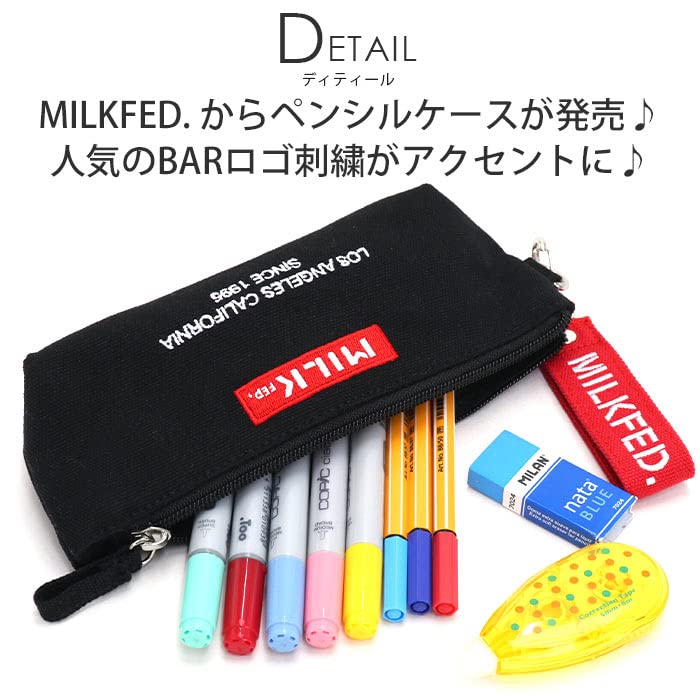 Milkfed Embroidered Bar Pencil Case 103211054026 A One Size