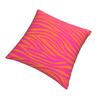 Rosa Und Orange Zebra Streifen Kissenbezug Druck Polyester Kissenbezug Dekorationen Kissenbezug Zuhause Quadratisch