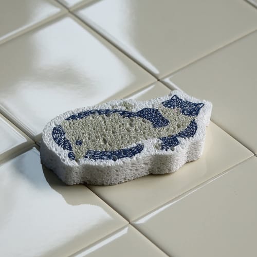 Eco Comfort House Cellulose Sponge, Katakata Cat, Quick Drying