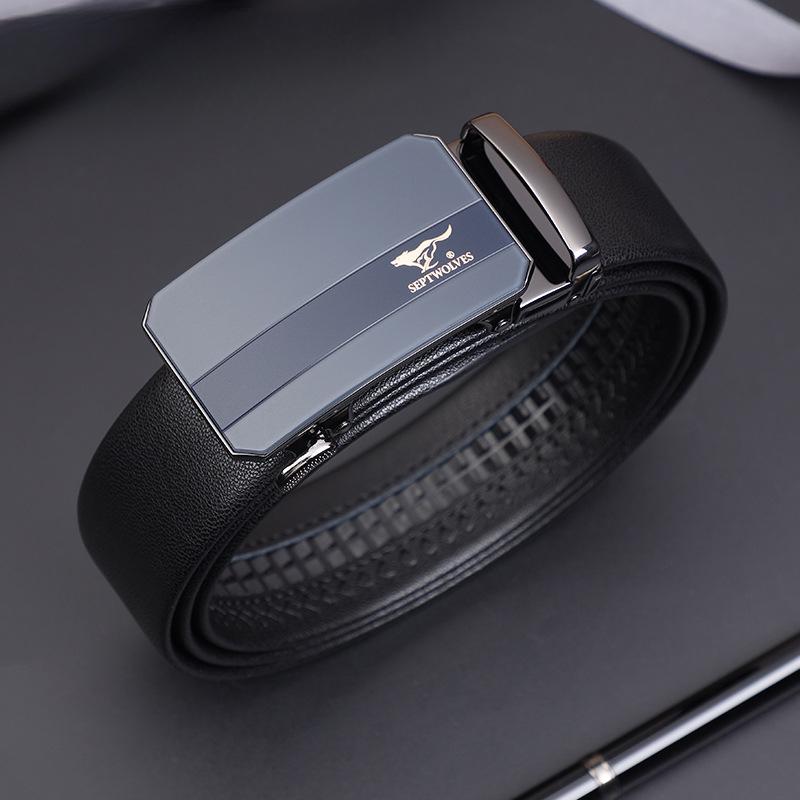 

Мужской ремень с автоматической пряжкой, новый универсальный повседневный ремень для брюк, подарок 130cm