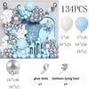 Baby Blue Balloon Arch Kit White Blue Silver Balloons Garland Baby Shower Birtahday Party Wedding Anniversary Decoration Globos