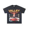 26 Cross-border foreign trade VALL Meichao high street retro washing water old direct injection hot diamond short sleeve pullover men's and women's 