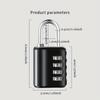 with Key Combination Lock Zinc Zinc Zinc Alloy Luggage Padlock Cabinet Lock  Backpack Zipper Lock