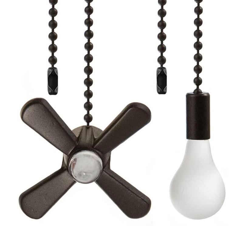 Decorative Ceiling Light and Fan Pull Chain Extensions Hanging Ornaments Elegant Home Lighting Accessories for Fan Light