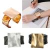 Bracciale Metallico Quadrato Spazzolato Geometrico Elegante Bangle Cinturino Regolabile Accessori per Donne Moderne alla Moda