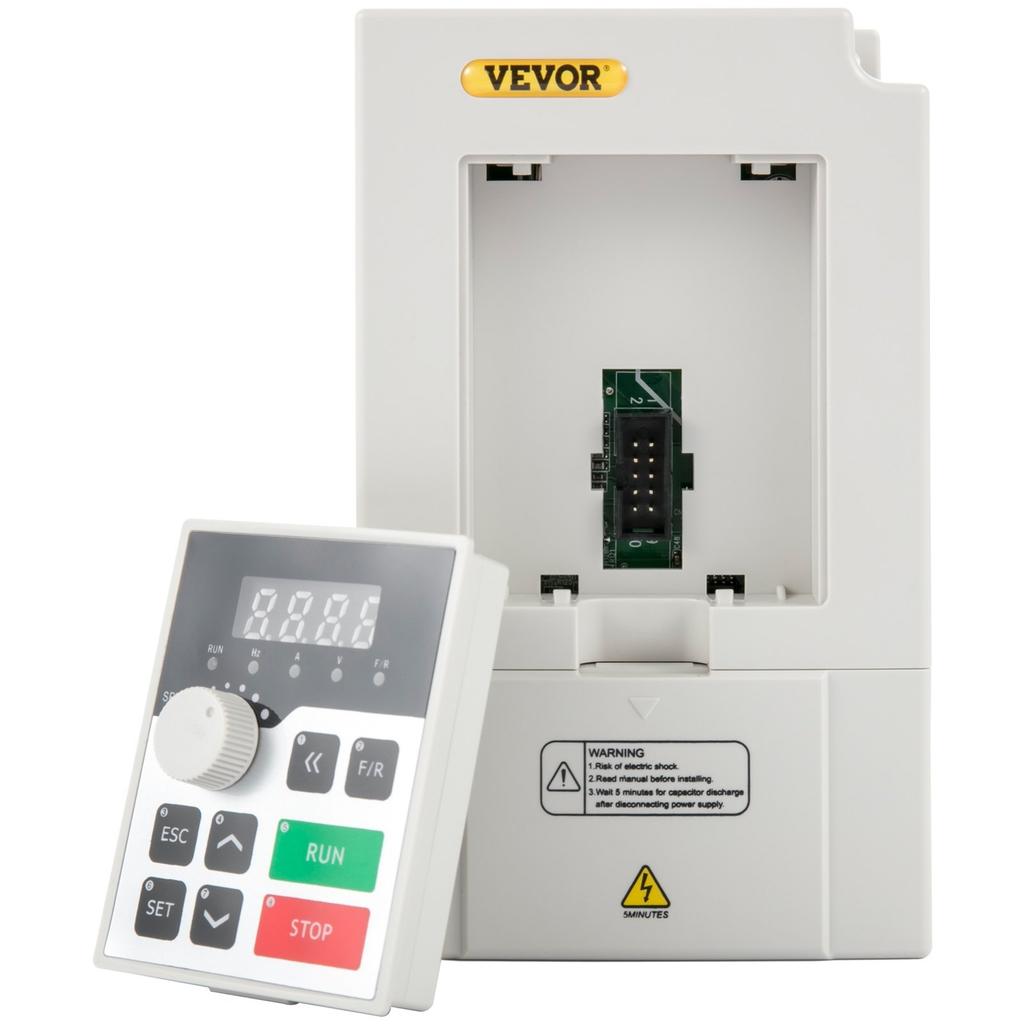 Variable Frequency Drive, AC 220V Input 3KW Variable Frequency CNC Drive Inverter Converter, VFD 4HP 1 or 3 Phase Input, 3 Phase Output, CNC Motor