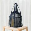 Travel Large Capacity Mesh Nylon Cosmetic Bag Organizer Foldable Casual Mesh Drawstring Bags Rope Bundle Pocket Swim Washing Bag
