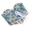 Women Blue Printed Seamless Bustier Push Up Shapewear Strapless Top