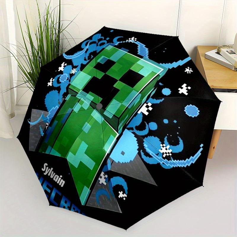 

1pc Minecraft Sylvain Profile Picture Umbrella with Plastic Handle,Suitable for All Seasons Home Travel Outdoor UmbrellaM1054