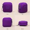 1Pc Women's Mini Nylon Zipper Wallet, Portable Coin Change Purse, All-in-One Organizer for Credit Card, ID, Key, Earphone