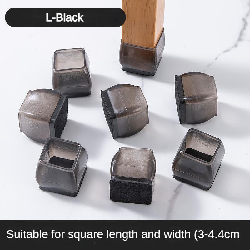 16/8/4Pcs Silicone Non-Slip Legs Pads Thick-soled Furniture Sofa Anti-noise Feet Cover Wood Floor From Scratches Protectors Mat
