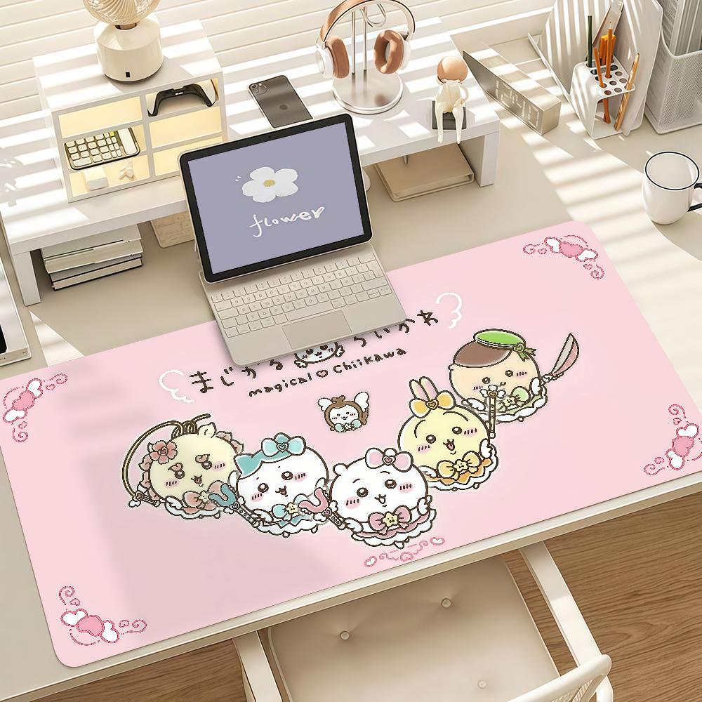 Anime Karton C-Chiikawa-S Mauspads Anti-Rutsch-Gummikante Verriegelt Verdickt Laptop Gaming Schreibtischmatte
