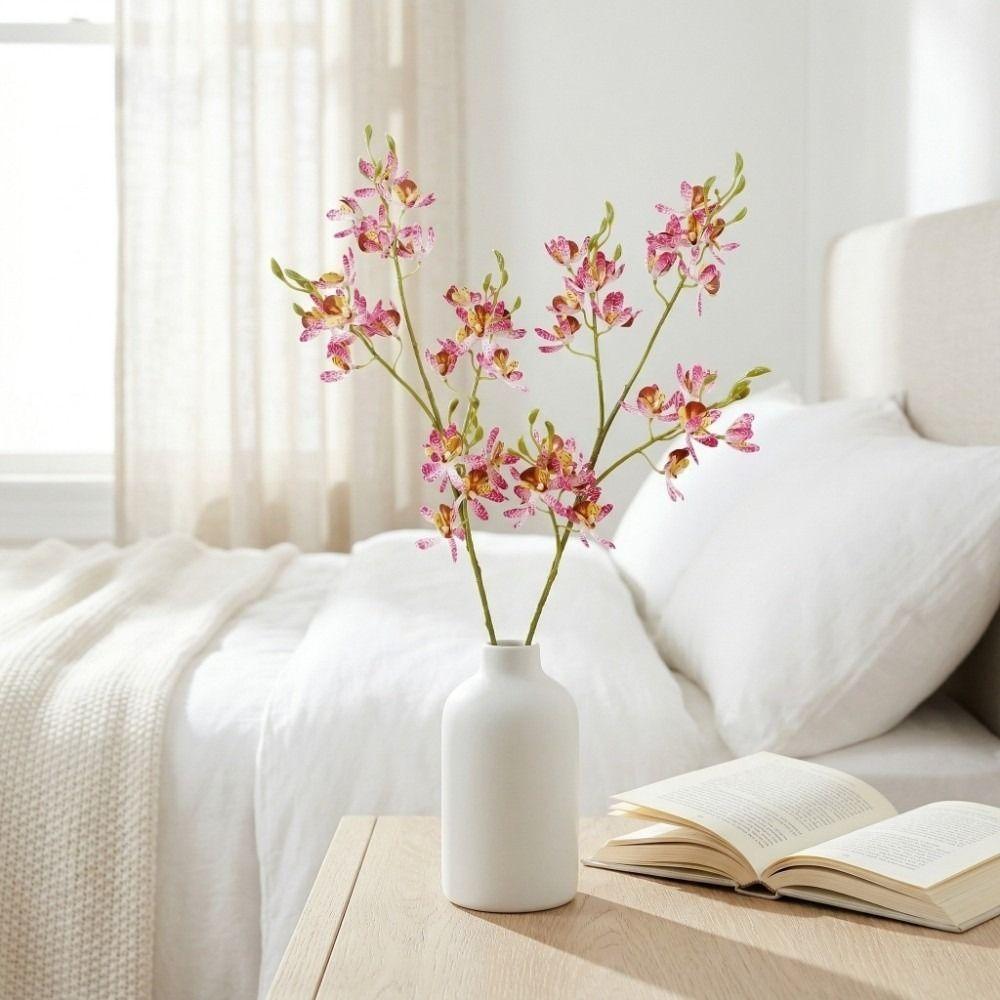 Small Butterfly Orchid Artificial Vanda Orchid Flower Real Touch Handmade Simulation Mini Orchid Realistic 72cm