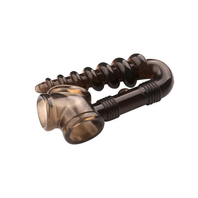 Male Anal Butt Plug Beads Prostate Massager With Scrotum Binding Chastity Cage G spot Penis Cock Sex Rings Sex Toys For Men
