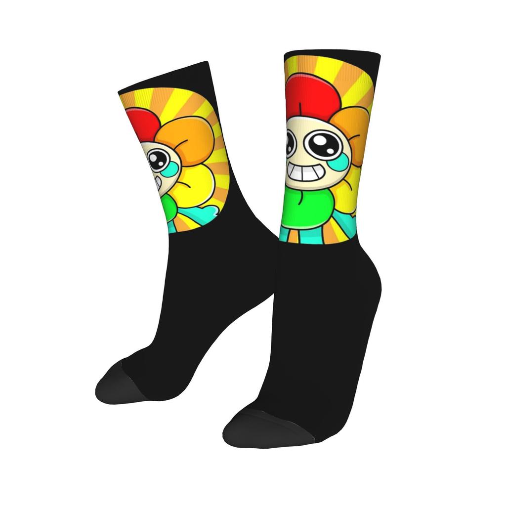 Stylish Women Men Crew Socks Brightney Cartoon Merch Comfortable Dandy's World  Breathable Stockings