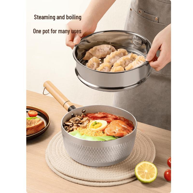 

Cooker King 18cm Yukihira Pot with Steamer