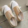 Fashion Women's Vulcanized Shoes 2025 Summer New Half Slippers Canvas Shoes Women Thin Style Student Versatile Casual Shoes