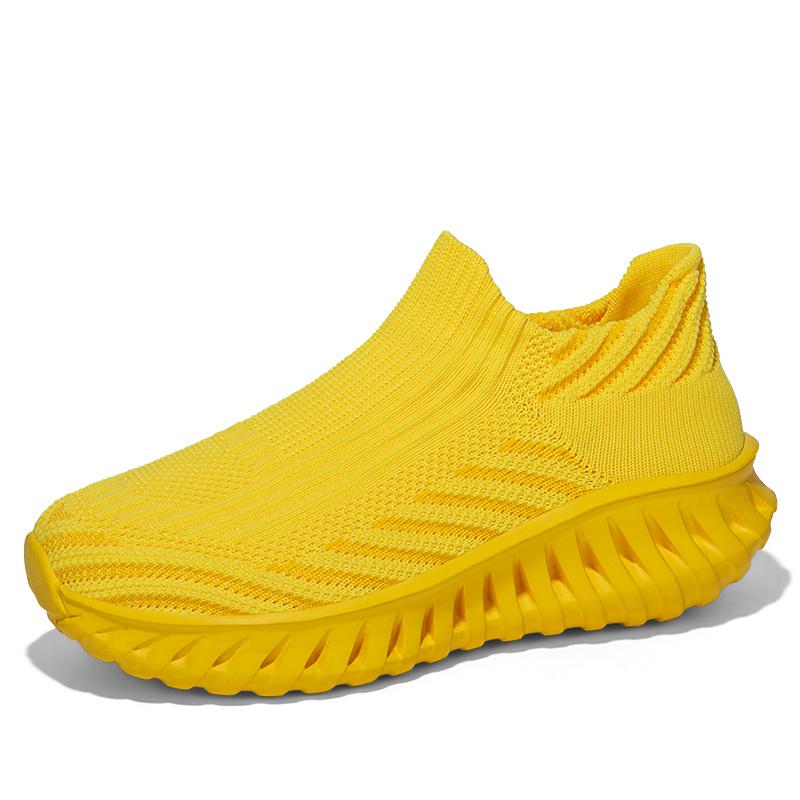 Orange Platform Couples Sock Shoes Breathable  Men's Running Shoes Comfortable Stylish  Running Sneakers Woman tenis de mujer