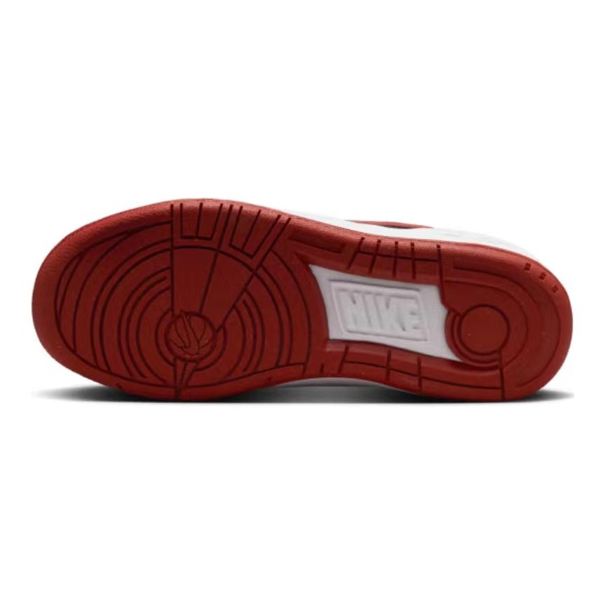 Nike Full Force Low GS Mystic Red Barnesko Hvite Svarte Team-Oransje FV5929-100