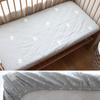 Baby Crib Fitted Sheet For Newborn Soft Cotton Bed Cot Mattress Cover With Rubber 130x70cm