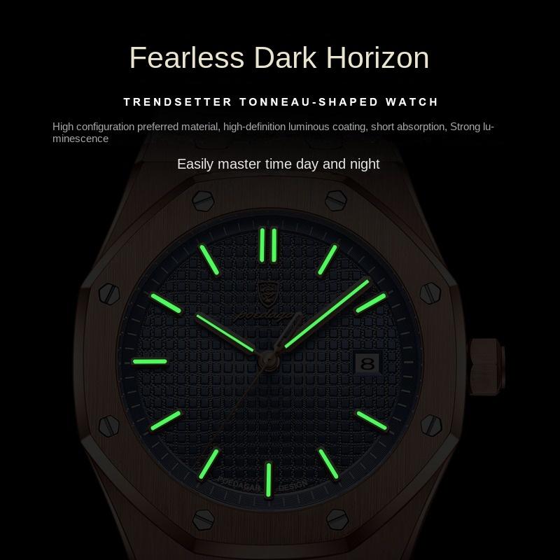 Top Brand Men's Watch Waterproof Luminous Fashion New Calendar Quartz Fashion Elegant Watch