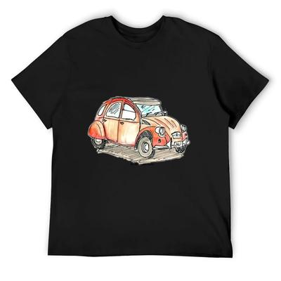2CV T-Shirt Zoll Anime t-shirt street wear Kurzarm-T-Shirt Herren-T-Shirt Grafik