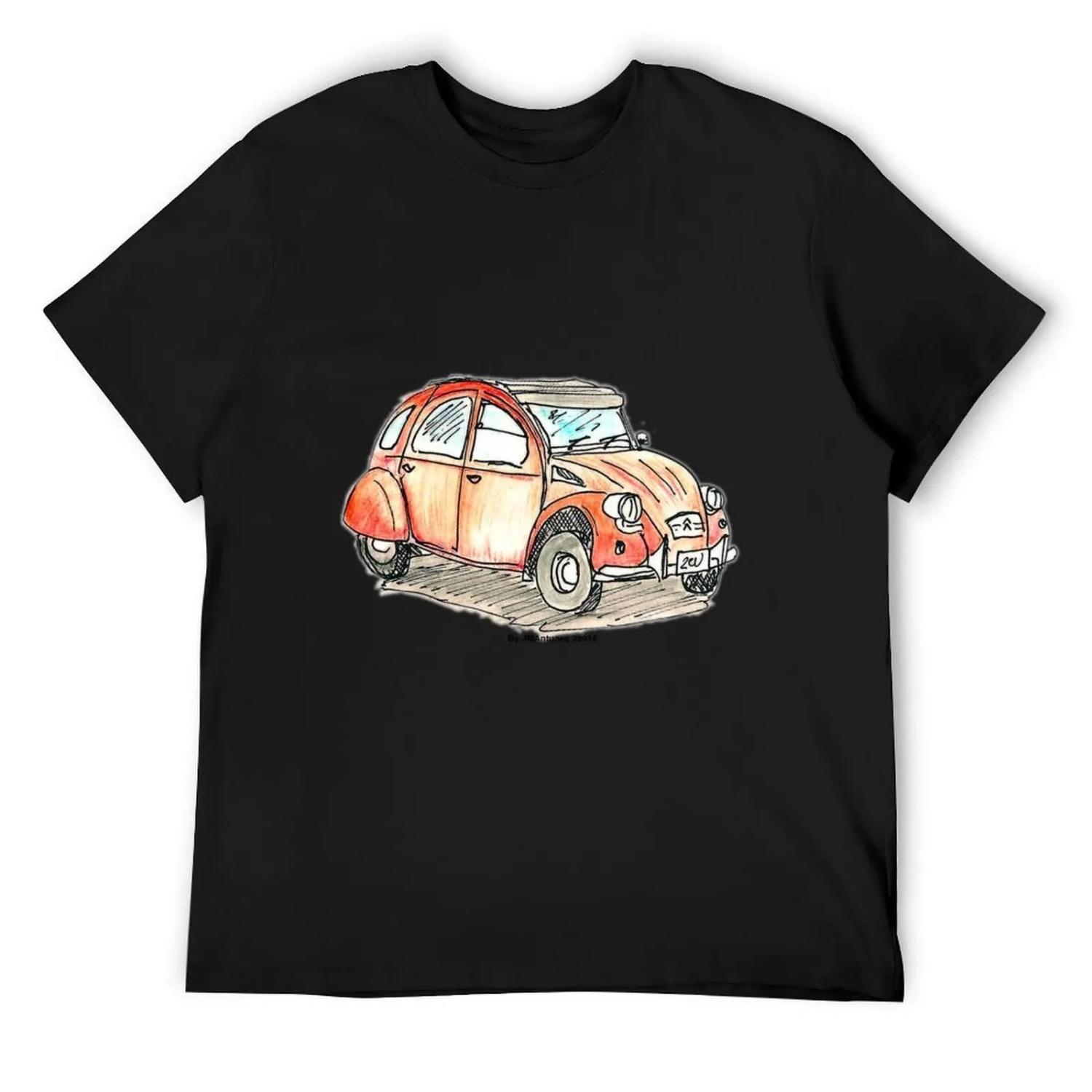 

2CV T-Shirt customs Anime t-shirt street wear Short sleeve tee mens t shirt graphic XXXXXL різнокольоровий