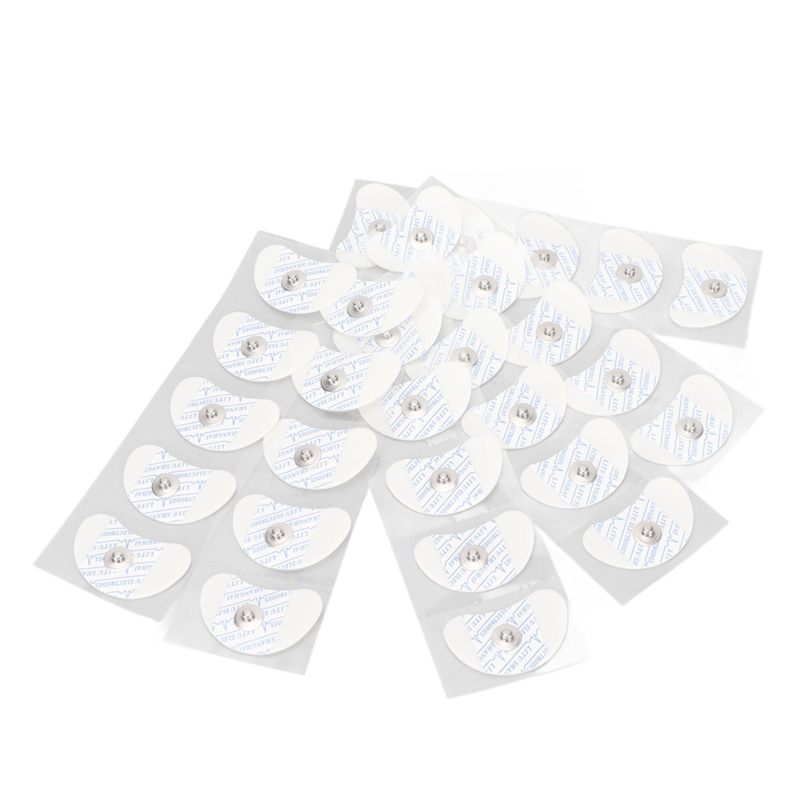 

30PCS Cerebellar Electrode Patches Physical Therapy Pads Crescent Moon Shape Self Stick Reusable