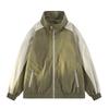Herren Farbblock Stehkragen Jacke, Reißverschluss Lässiger Windbreaker mit Reißverschlusstaschen, Leichte Streetwear Oberbekleidung für Frühling & Herbst