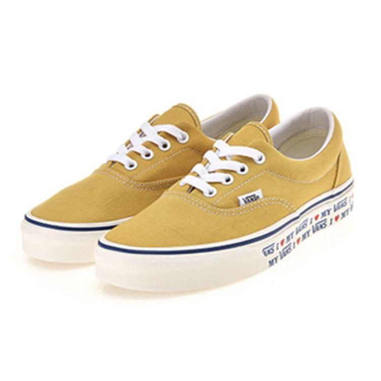 Vans Era I Love My  Low Top Skate Shoes Unisex Sneakers Yellow White VN0A38FRT9Q