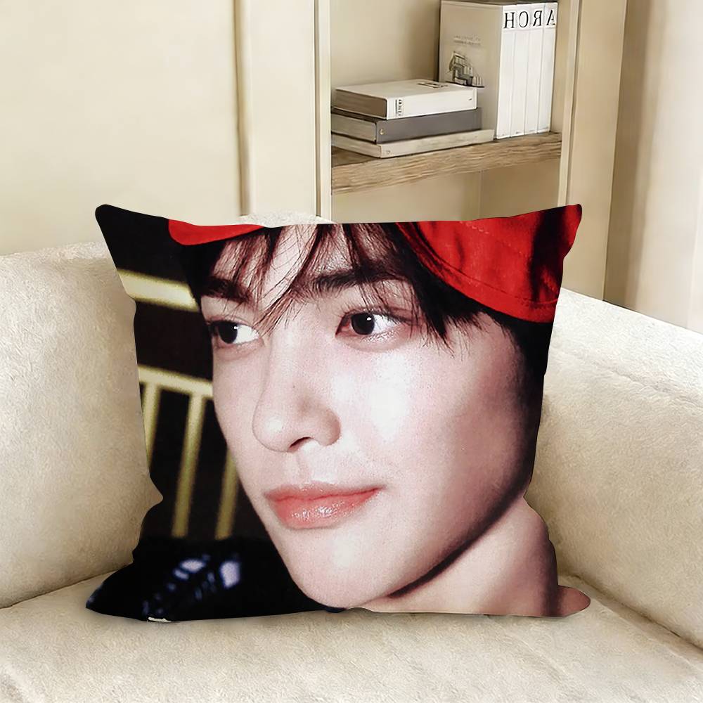 K-Keonhos Visual Maknae Various Sizes Square Pillow Case For Car Home Bedchamber Decor