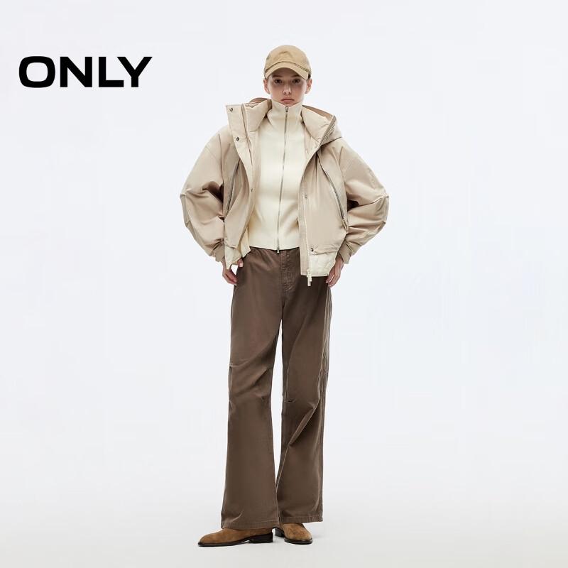 Only Women's 3-Proof Hooded Outdoor Down Jacket