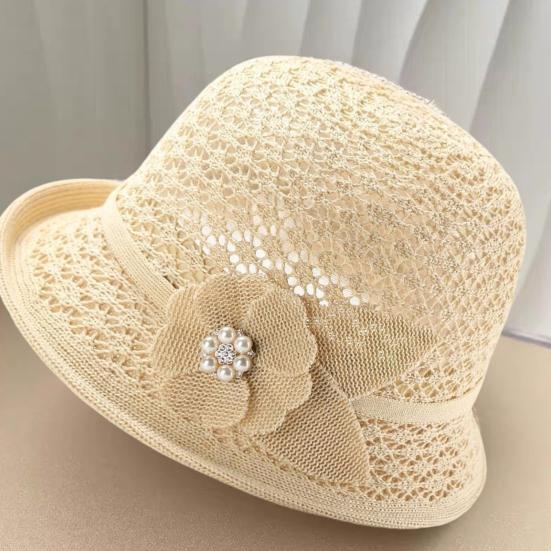Bucket Hat for Women, Wide Brim Sun Protection Hat, Summer Straw Fisherman Hat, UV Protection Sunshade Hat for Outdoor Travel Beach