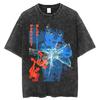Japanese Anime Vintage Washed Perfect Blue T Shirt Men Women Oversize Fashion Casual Streetwear Cotton Short Sleeve T Shirt Tops