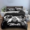 Blondie Band Black & White Style Bedding Duvet Cover Set Duvet Cover Pillowcases  (1*Duvet Cover 2*Pillowcases, without duvet insert)
