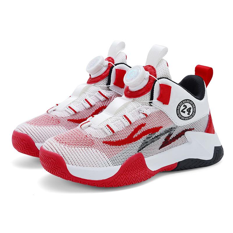 Children's Sports Shoes 2025 Spring and Autumn Boys' Shoes Primary School Students Mesh Breathable Basketball Shoes Fujian Students Actual Combat