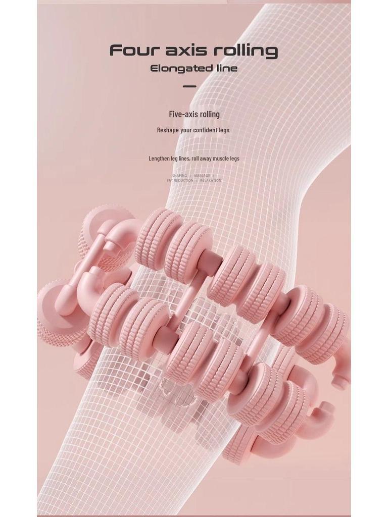 28-Wheel Calf Massager & Leg Slimming Yoga Roller