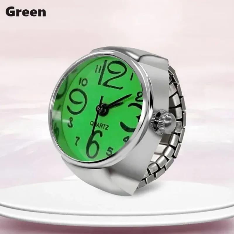 1 Pc Women Men Fashion Mini Ring Watch Vintage Personalized Quartz Finger Watch Rings Jewelry Gifts Accessories