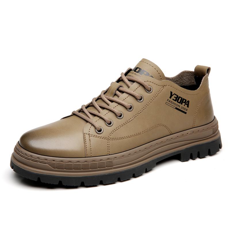 Men's Autumn/Winter Chelsea and Martin Boots: British Style, Thick-Soled Leather, Low/High-Top Work Boots