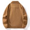 Men’s 2024 Autumn Suede Jacket: Trendy Loose Fit with Turn-Down Collar - Versatile Casual Top.