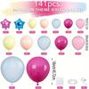 141 Piece Pink Blue Balloon Chain Set Girl Birthday Party Wreath Arch Celebration Baby Shower