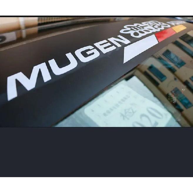 MUGEN Front Windshield Sticker Car Vinyl Sticker Universal Waterproof Race Car Body Truck Bumper Rear Window Decal Accessories